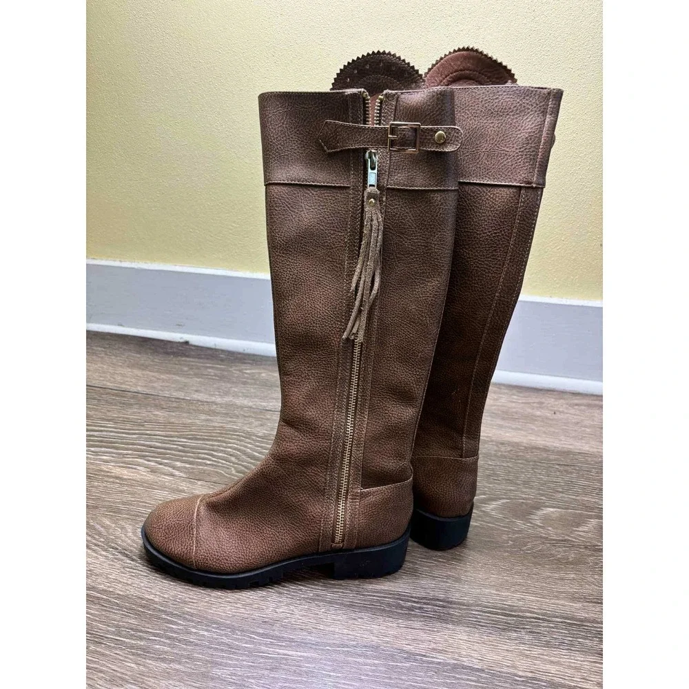 Very Volatile Women's Motorcycle Boots‎ Knee- High Size 6